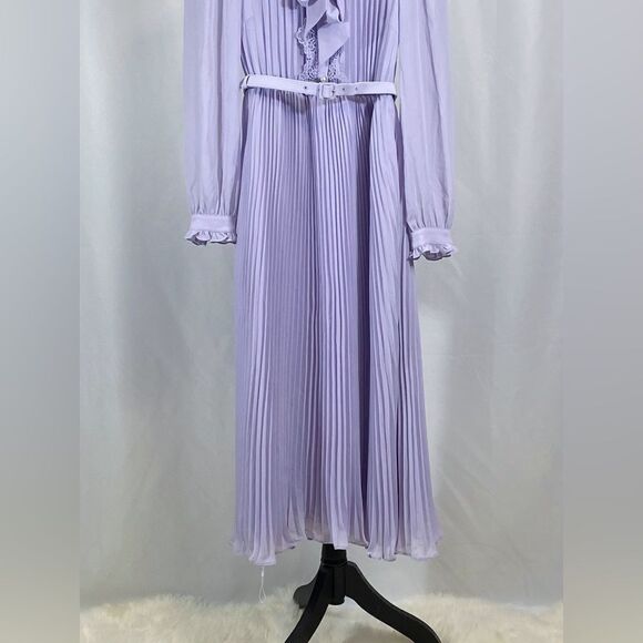 Self-Portrait Chiffon Midi-Dress size 2 - Picture 6 of 13